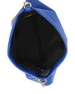 DIVAS - POCHETTE BLUETTE IN PELLE CON CATENA