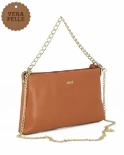DIVAS - POCHETTE CUOIO IN PELLE CON CATENA
