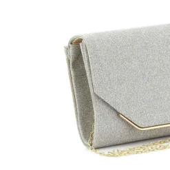 DIVAS- Pochette lurex con bordo metallico a chiusura
