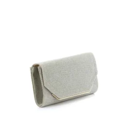 DIVAS- Pochette lurex con bordo metallico a chiusura