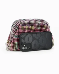 DIVAS - Pochette multicolor di strass
