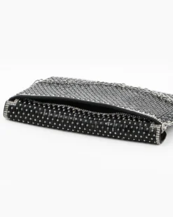 DIVAS - Pochette nera con strass