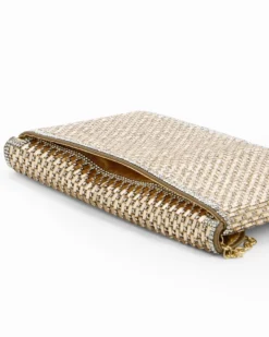 DIVAS - Pochette oro con strass