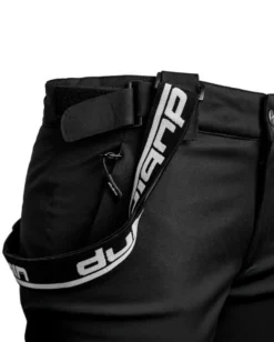 DUBIN - Pantalone da sci nero da uomo impermeabile traspirante antivento con bretelle regolabili