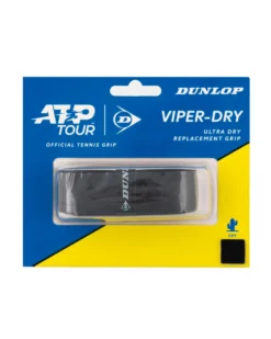 DUNLOP - OVERGRIP  ATP VIPER-DRY (NASTRO MORBIDO) CONFEZIONE DA 1 PZ. NERO, 10365372