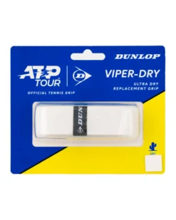 DUNLOP - OVERGRIP  ATP VIPER-DRY (NASTRO MORBIDO) CONFEZIONE DA 1 PZ. BIANCO, 10365371