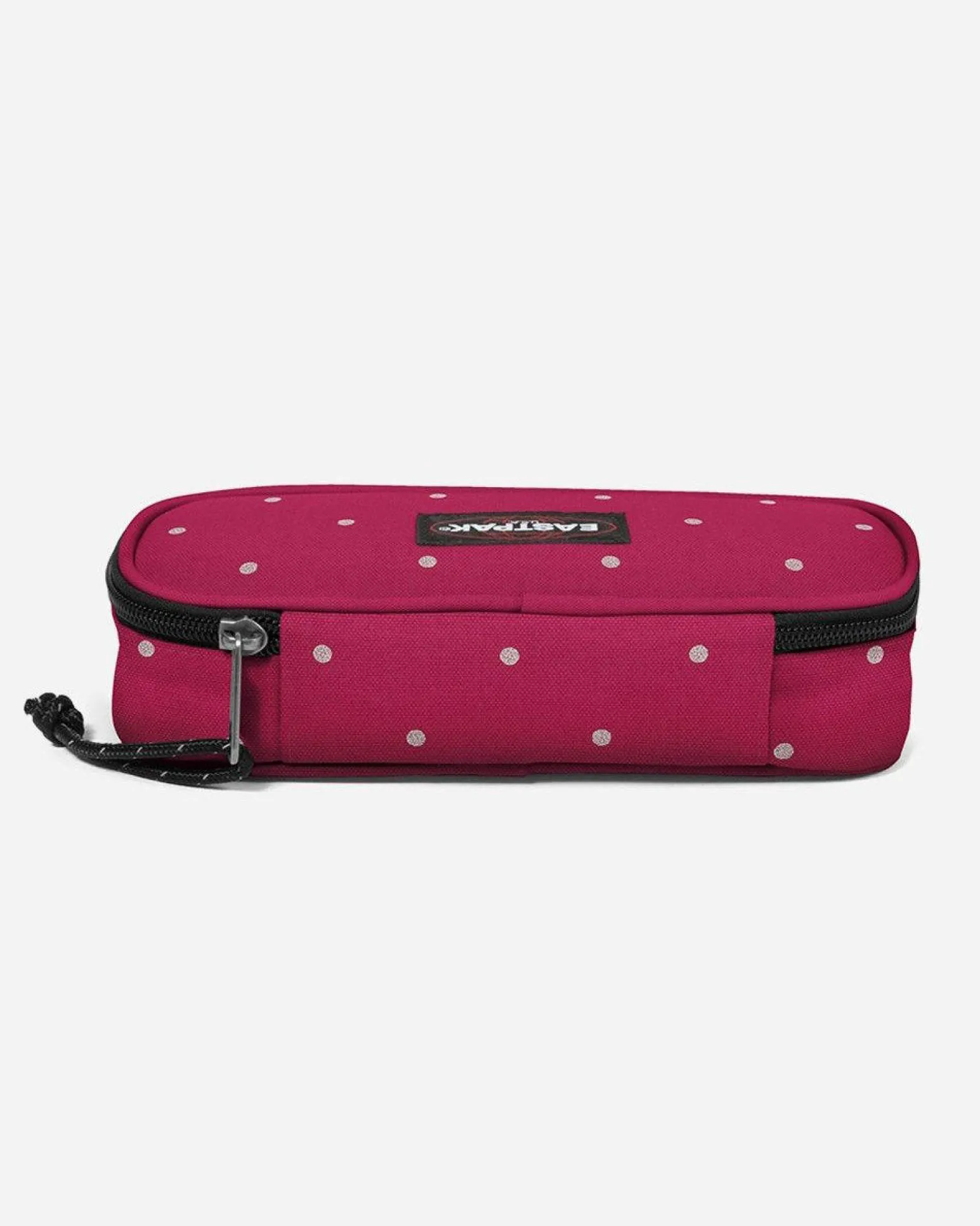 EASTPACK - ASTUCCIO OVAL SINGLEB BORDEAUX A POIS SILVER, EK000717_6W51