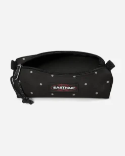 EASTPACK - PICCOLO ASTUCCIO BENCHMARK SINGLE NERO A POIS SILVER, EK000372_6W31