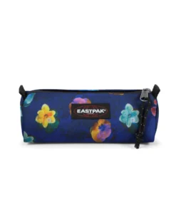EASTPAK - ASTUCCIO BENCHMARK BLU CON FIORI