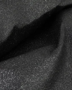 EASTPAK - Borsellino OVAL SINGLE nero glitterato con scomparto interno con passanti portapenne