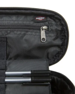 EASTPAK - Borsellino OVAL SINGLE grigio con scomparto interno con passanti portapenne