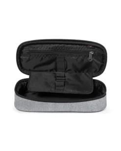 EASTPAK - Borsellino OVAL SINGLE grigio con scomparto interno con passanti portapenne