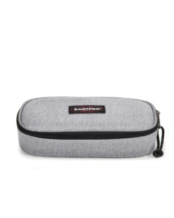 EASTPAK - Borsellino OVAL SINGLE grigio con scomparto interno con passanti portapenne
