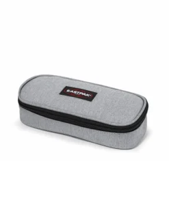 EASTPAK - Borsellino OVAL SINGLE grigio con scomparto interno con passanti portapenne