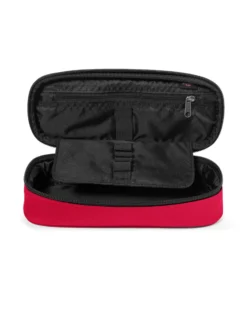EASTPAK - Borsellino OVAL SINGLE rosso con scomparto interno con passanti portapenne