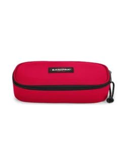 EASTPAK - Borsellino OVAL SINGLE rosso con scomparto interno con passanti portapenne