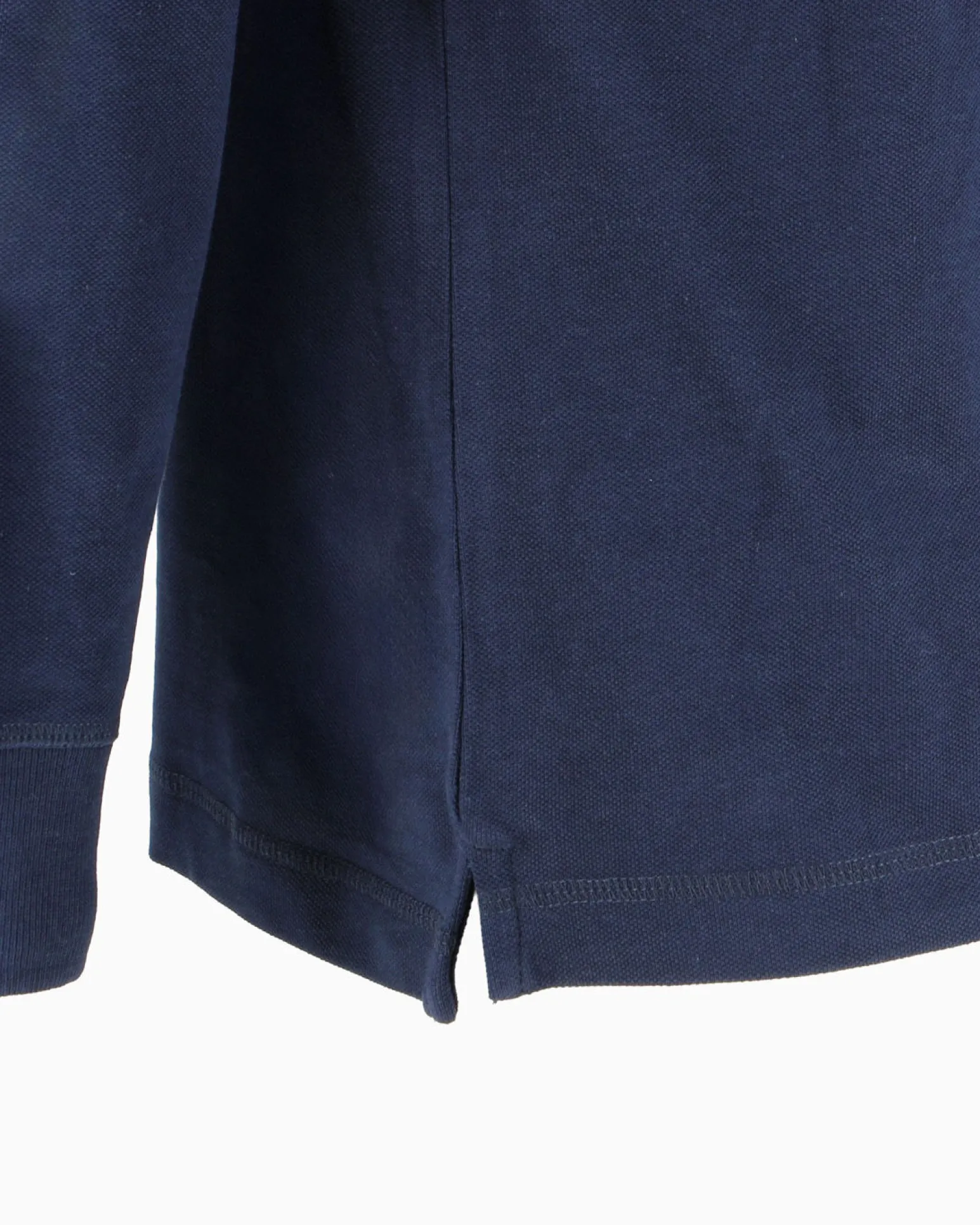 ELLESSE - POLO UOMO MANUCA LUNGA IN PIQUET BLU PATCH LOGO - EHM211W25-858