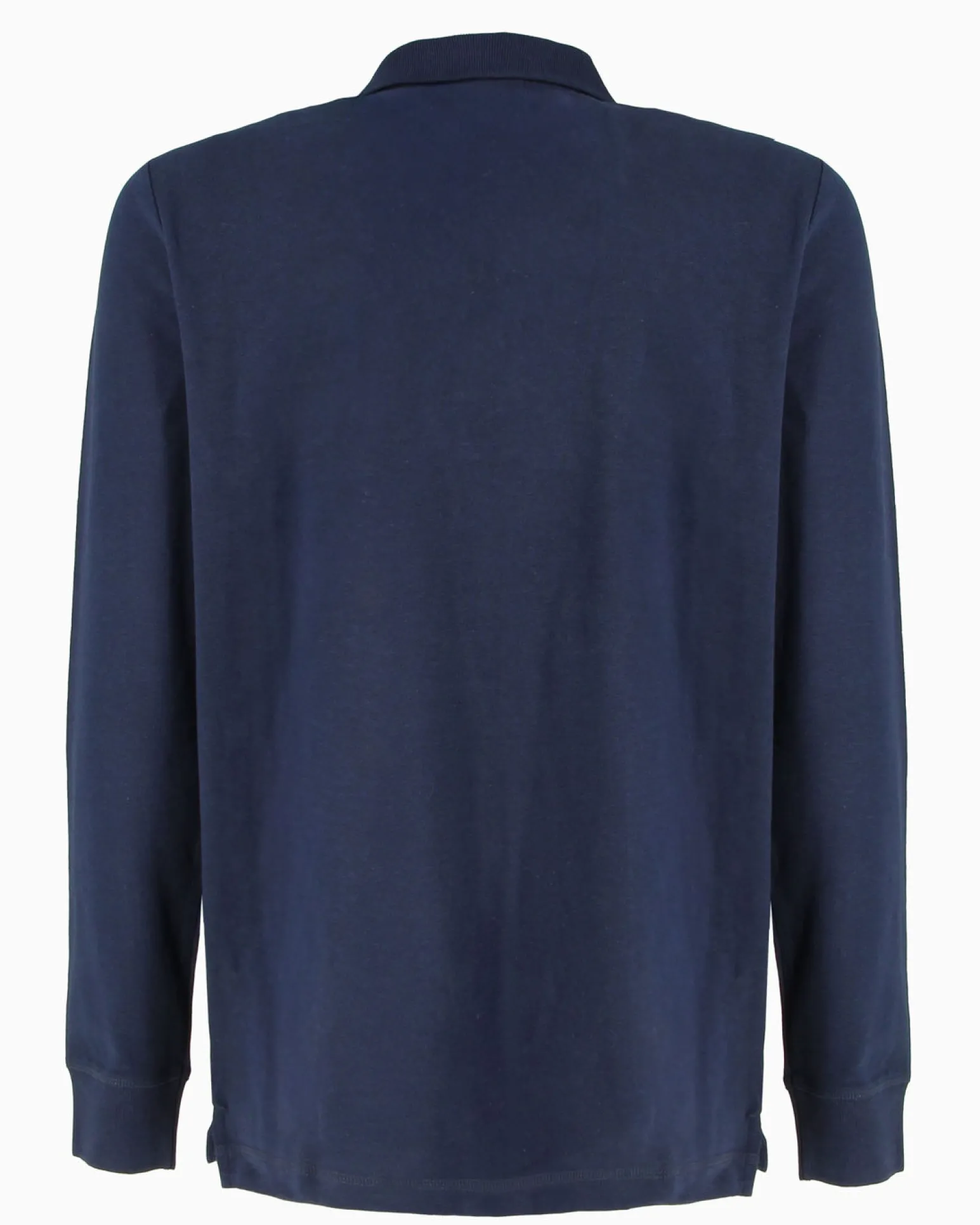 ELLESSE - POLO UOMO MANUCA LUNGA IN PIQUET BLU PATCH LOGO - EHM211W25-858