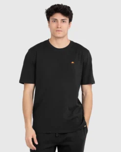 ELLESSE - T-SHIRT UOMO MEZZA MANICA NERA PATCH LOGO - EHM200S25-050