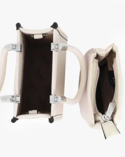 ENRICO COLLEZIONE -Tracollina beige a due manici