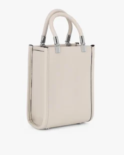ENRICO COLLEZIONE -Tracollina beige a due manici