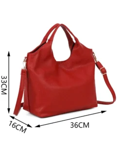 ENRICO COVERI - Borsa a mano rossa con tracolla removibile
