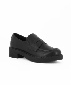 ENRICO COVERI - Mocassino nero, tacco 4CM
