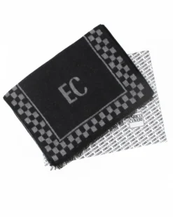 ENRICO COVERI - Sciarpa nera con scatola regalo