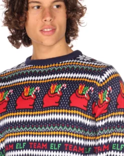 ENRICO COVERI SPORTSWEAR - UOMO MAGLIA MANICA LUNGA NATALE