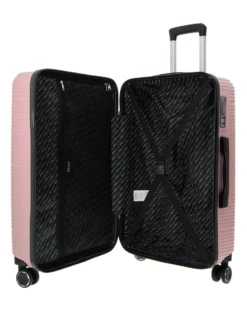 FIAT 500 - TROLLEY ROSA IN ABS 4 RUOTE CON COMBINAZIONE TSA
