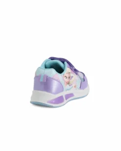 FROZEN - Sneakers lilla da bambina con luci e strappi