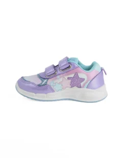 FROZEN  - Sneakers lilla da bambina con luci e strappi