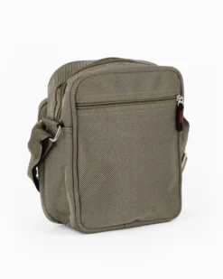 GIANMARCO VENTURI - Borsello beige con due tasche frontali e una tasca posteriore