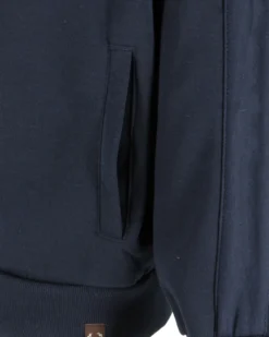 GIANMARCO VENTURI - Felpa con cappuccio blu scuro da uomo full zip