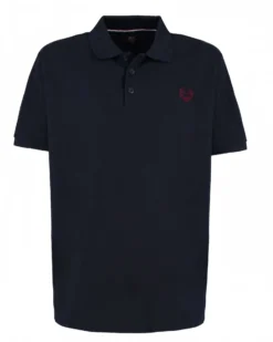 GIANMARCO VENTURI - Polo mezza manica blu scuro
