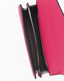 GIANMARCO VENTURI - TRACOLLA FUXIA DOPPIO SCOMPARTO CON ACCESSORIO SULLA PATTA