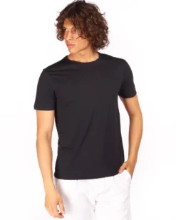 GIANMARCO VENTURI - Tshirt manica corta nera da uomo