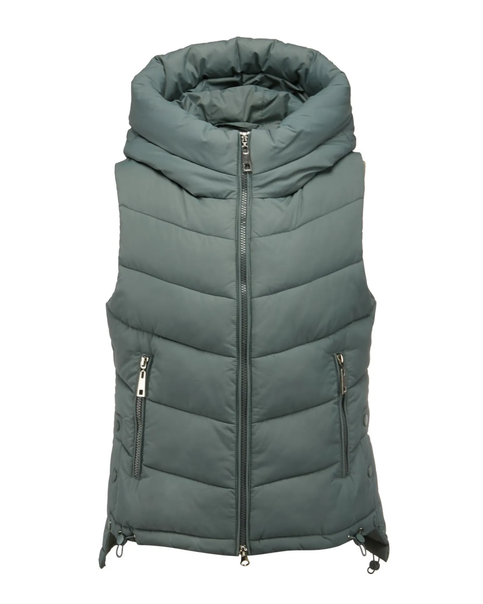 GILET IMBOTTITO CON CAPPUCCIO