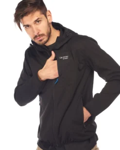 GIUBBINO C/CAPP.SOFTSHELL BLACK