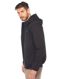 GIUBBINO C/CAPP.SOFTSHELL BLACK