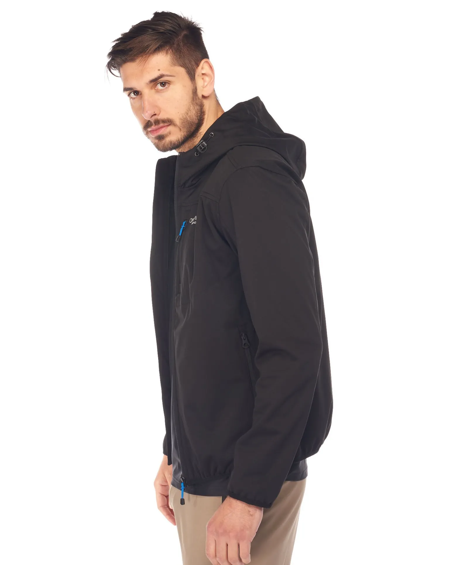 GIUBBINO C/CAPP.SOFTSHELL BLACK