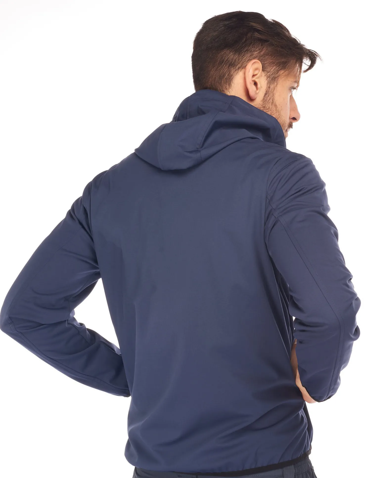 GIUBBINO C/CAPP.SOFTSHELL NAVY BLUE