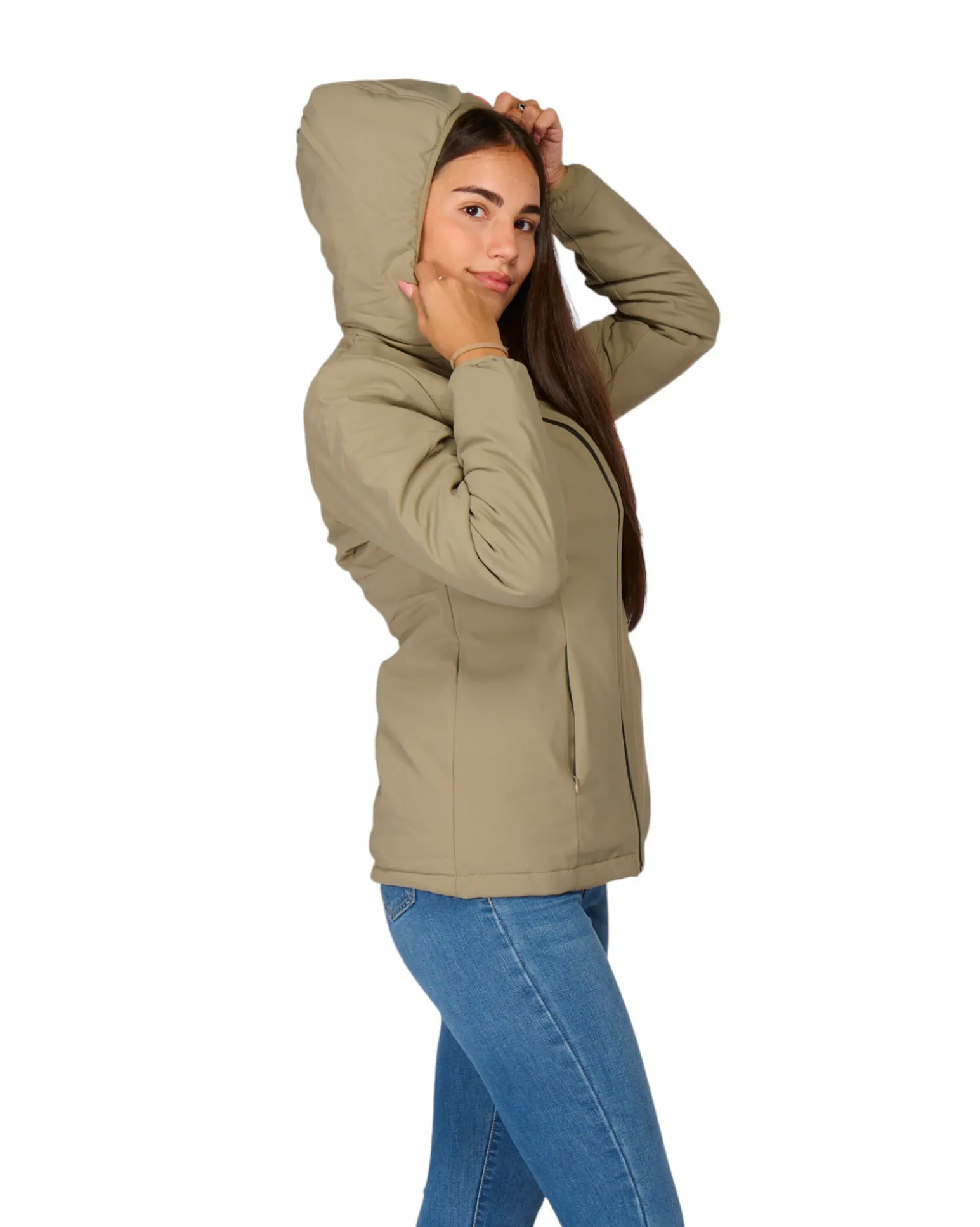 GIUBBINO CORTO CON CAPPUCCIO IN NEOPRENE