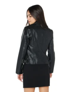 GIUBBINO ECOPELLE CHIODO BASIC