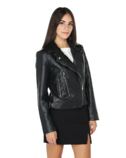 GIUBBINO ECOPELLE CHIODO BASIC