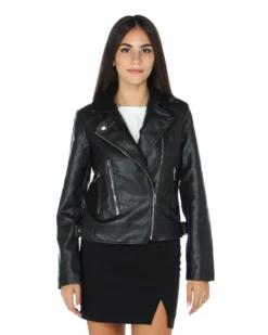 GIUBBINO ECOPELLE CHIODO BASIC