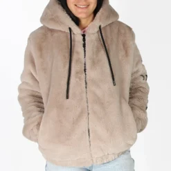 GIUBBINO IN ECOPELLICCIA BROWN