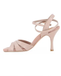GLOBODANCE - Scarpa da ballo nude con sottopiede in VERA PELLE memory foam, tacco 9CM