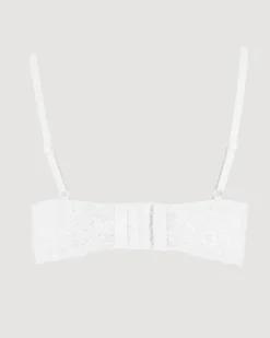 GMV - REGGISENO DONNA BALONETTE IN PIZZO BIANCO