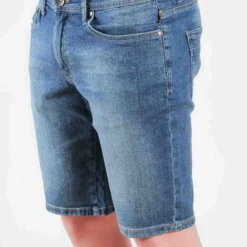 GMV - UOMO BERMUDA DENIM 5TASCHE IMPUNTURA BLU